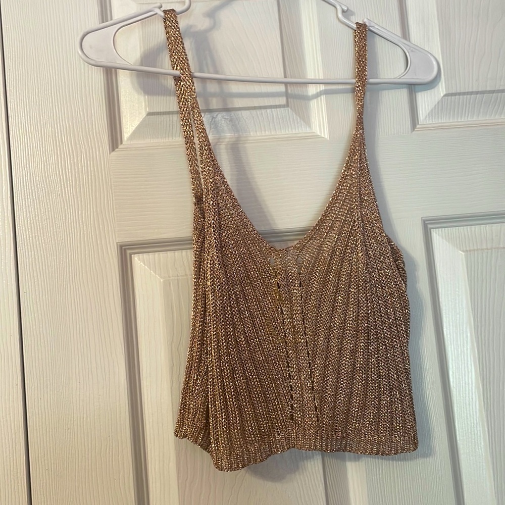 Pink Sparkly Crop Top